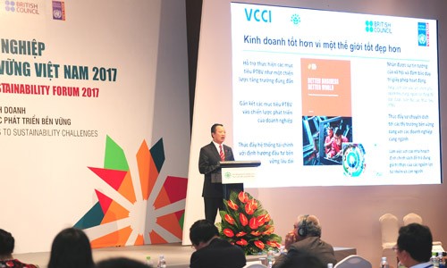Diễn đàn doanh nghiệp phát triển bền vững 2017: Nhiều con số đáng mừng - ảnh 1