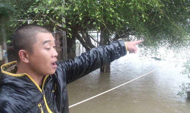 Nước lũ về đột ngột, người nuôi cá lao đao - ảnh 1