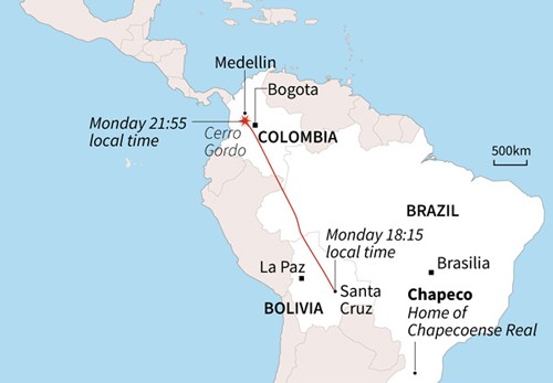 Colombia xác định nguyên nhân máy bay rơi làm 71 người chết - ảnh 1