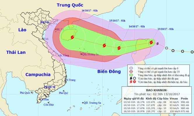 Bão số 11 giật cấp 10 hình thành trên biển Đông - ảnh 1