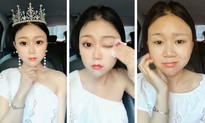 Nhan sắc thật gây sốc của dàn hot girl Trung Quốc sau khi lột
