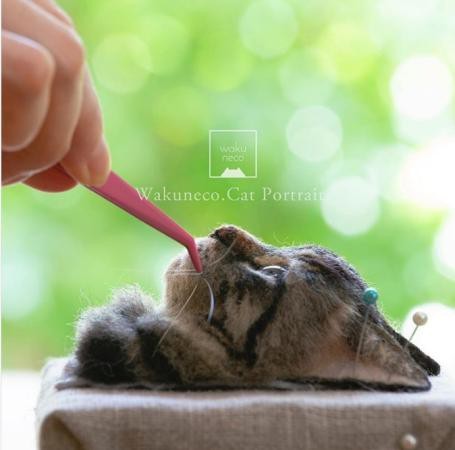 Ngất ngây với tranh 3D siêu thực làm từ lông cừu của nghệ sĩ Nhật Bản - ảnh 2