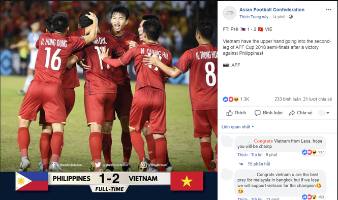 Đội tuyển Việt Nam nhận