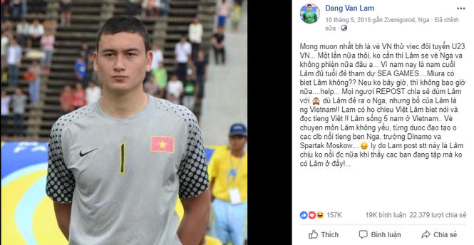 Nghẹn ngào trước tâm thư của Lâm