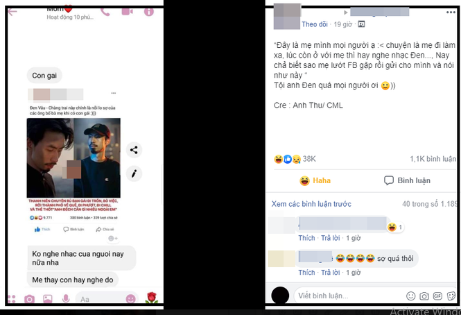 Góc éo le: Mẹ cấm con gái nghe nhạc Đen Vâu, vì sợ bị rapper