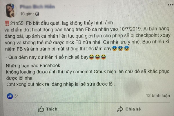 Thông tin cấm bán hàng online trên Facebook cá nhân là giả mạo - ảnh 2