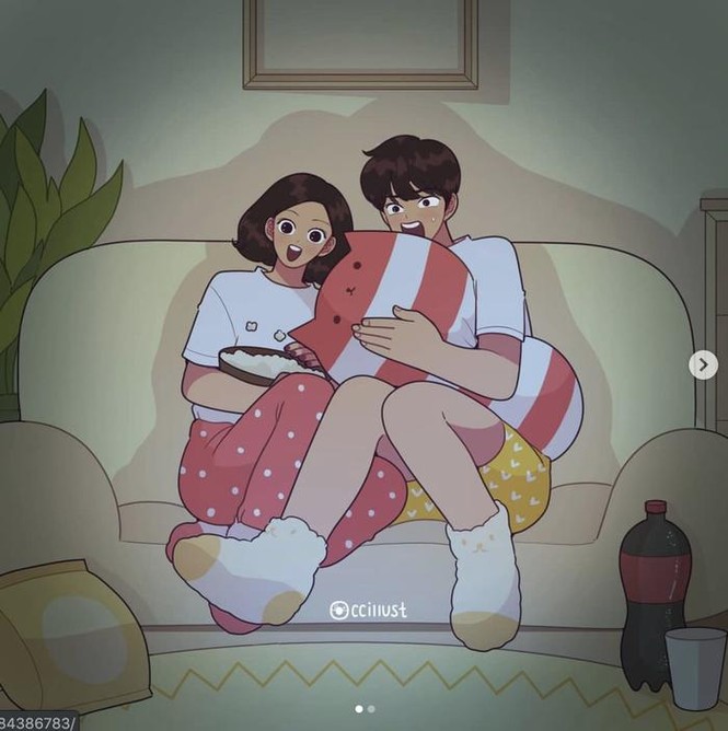 Bộ tranh dễ thương ghi lại những hành động mà cặp đôi đang yêu nào cũng nên làm cùng nhau - ảnh 4
