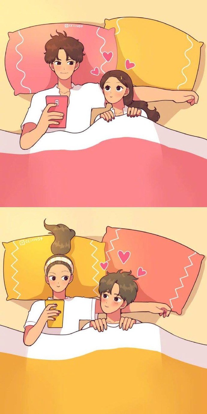 Bộ tranh dễ thương ghi lại những hành động mà cặp đôi đang yêu nào cũng nên làm cùng nhau - ảnh 7
