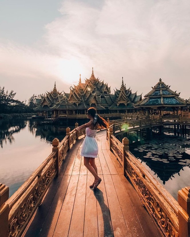 Thủy quái bao quanh ngôi đền trong thành cổ ở Thái Lan - ảnh 5