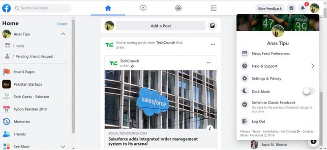 Facebook mời dùng thử giao diện web mới, có chế độ ban đêm huyền bí - ảnh 3
