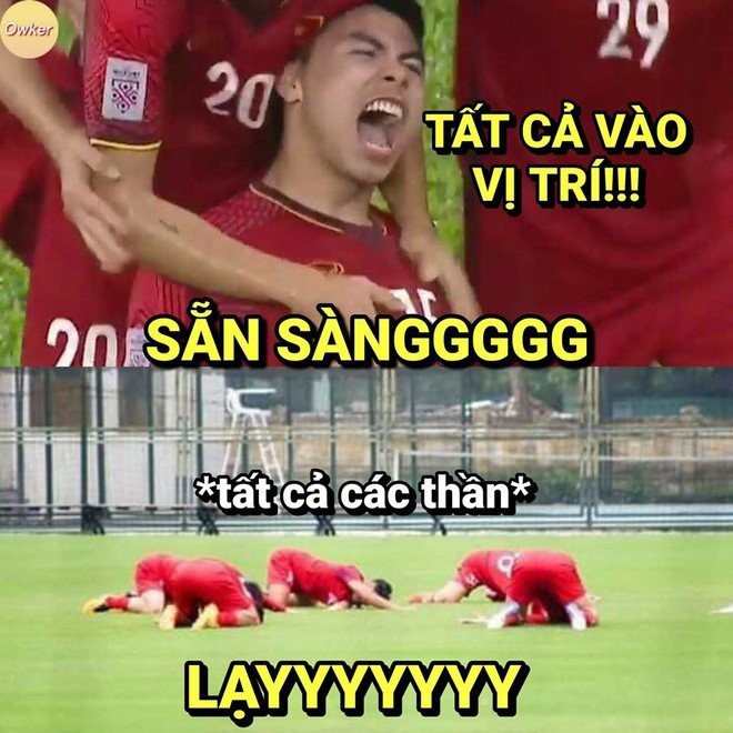 Bật cười với loạt ảnh chế hài hước sau chiến thắng của tuyển Việt Nam trước đội UAE - ảnh 1