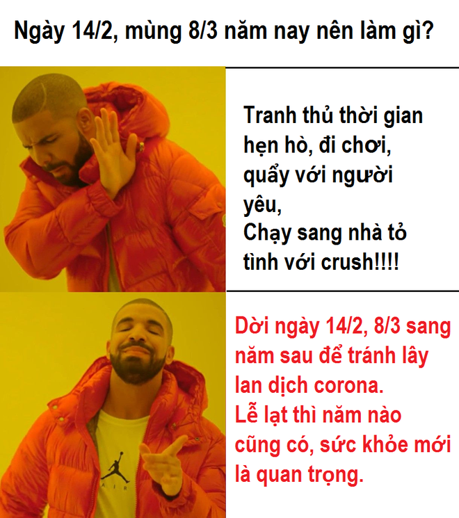 Cư dân mạng chế ảnh dời ngày 14/2, 8/3 sang tận năm sau vì dịch corona - ảnh 1