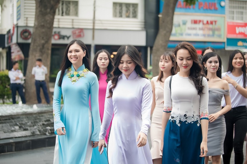 Nữ sinh Sài thành rạng rỡ tại Sơ khảo phía Nam Hoa hậu Việt Nam 2018 - ảnh 1