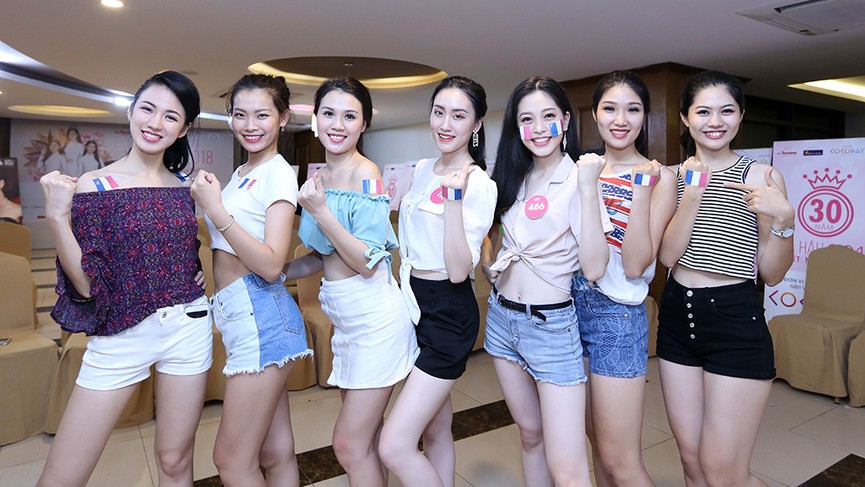 Thí sinh HHVN trắng đêm cổ vũ Chung kết World Cup - ảnh 4