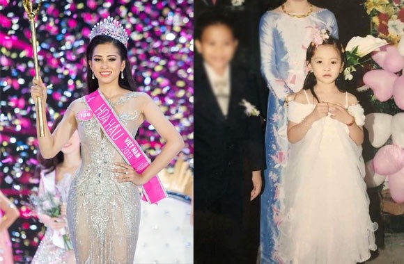 Ảnh thời 'ngố tàu' của Top 3 HHVN 2018: Ai 'dậy thì thành công' nhất? - ảnh 1