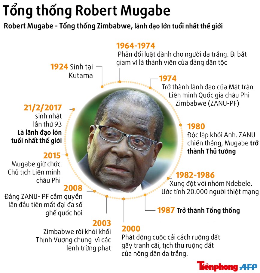 Robert Mugabe - Tổng thống lớn tuổi nhất thế giới - ảnh 1
