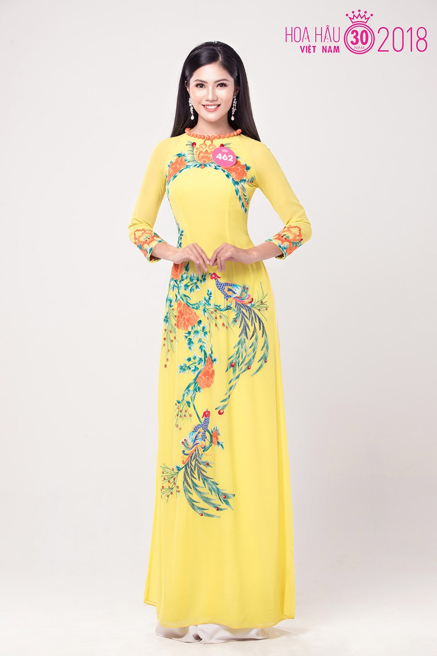 Thí sinh phía Bắc Hoa hậu Việt Nam quyến rũ với áo dài truyền thống - ảnh 34