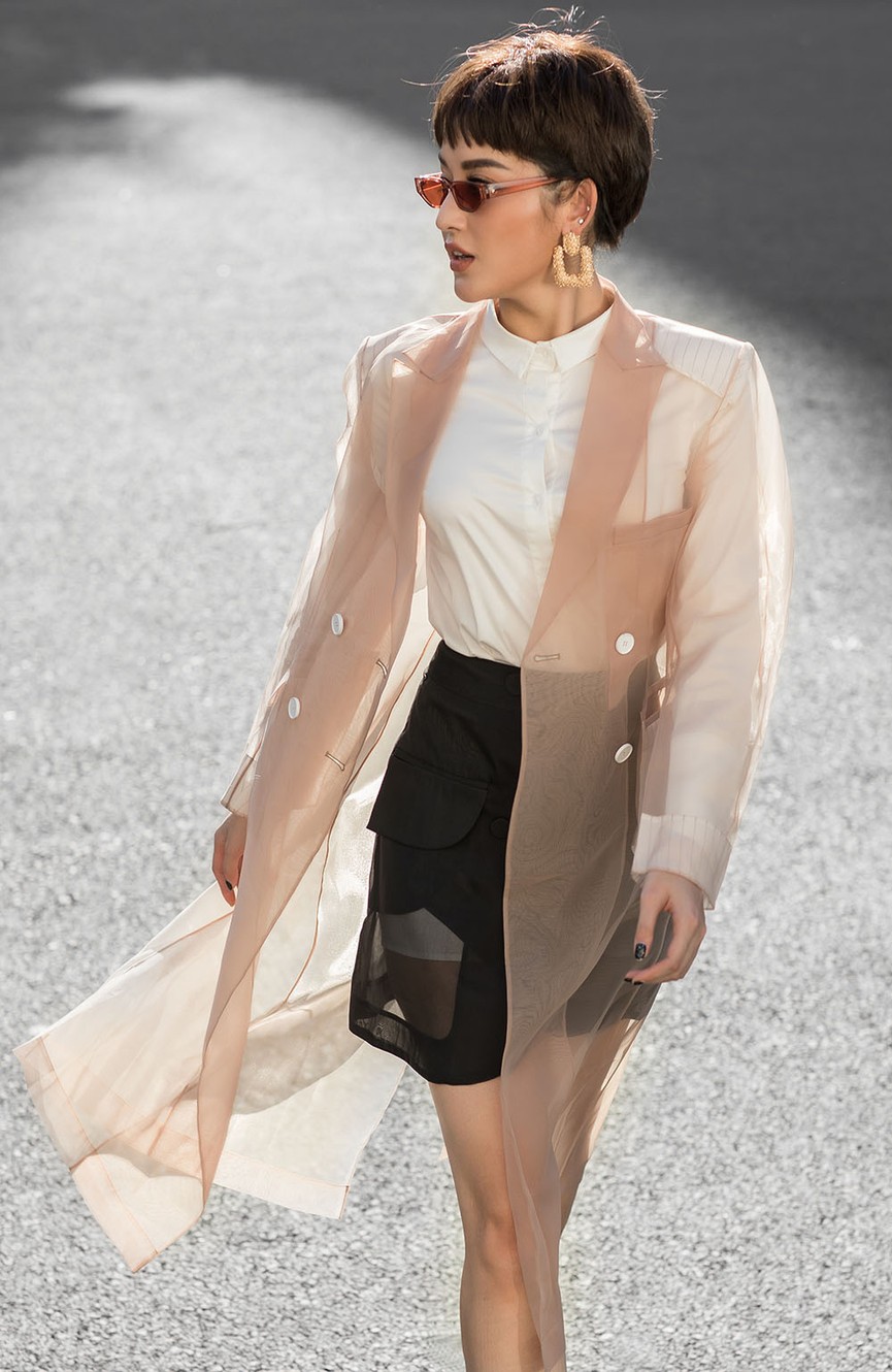Huyền My bất ngờ xuống tóc, phối đồ street style cá tính trên phố - ảnh 8