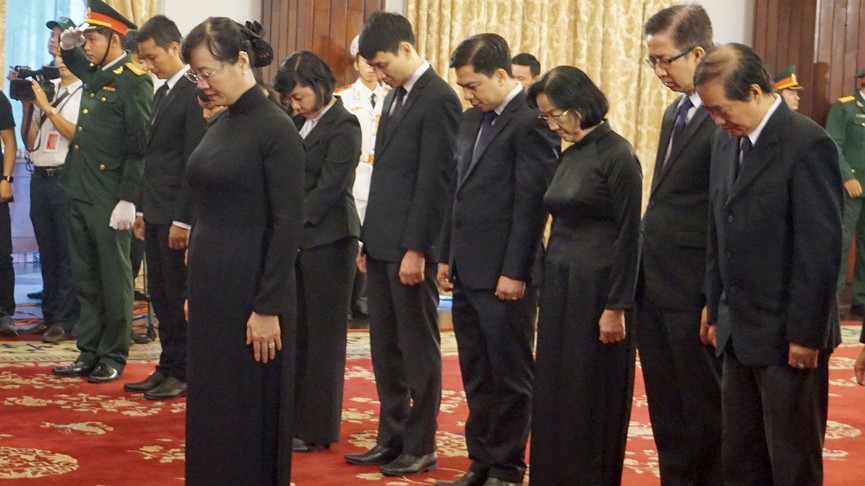 Trang nghiêm lễ viếng nguyên Tổng Bí thư Đỗ Mười tại TPHCM - ảnh 4