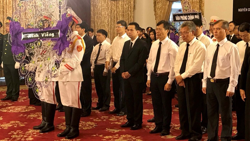 Trang nghiêm lễ viếng nguyên Tổng Bí thư Đỗ Mười tại TPHCM - ảnh 6