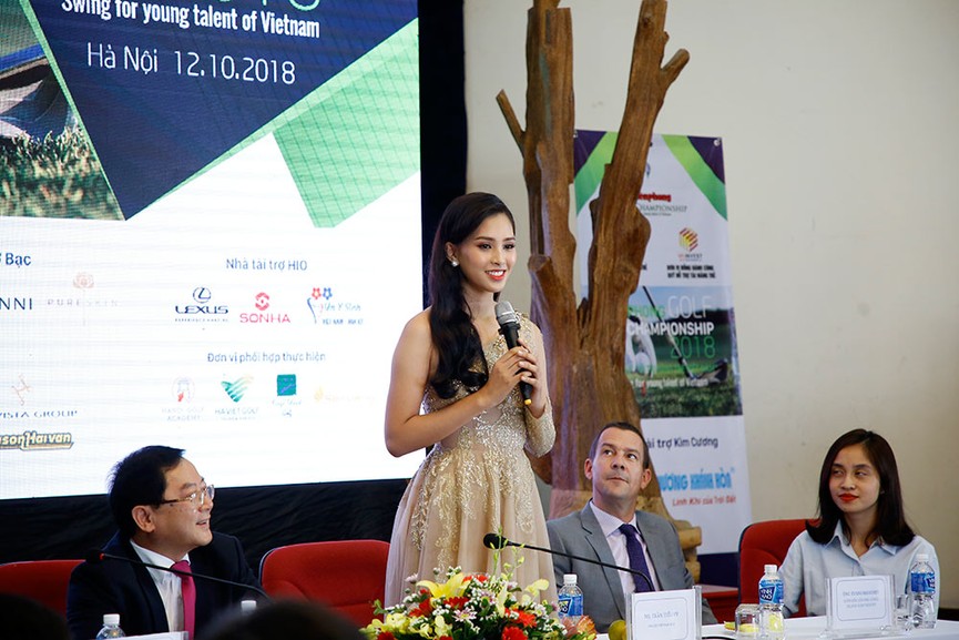 Các Hoa hậu, người đẹp háo hức với Tiền Phong Golf Championship 2018 - ảnh 1