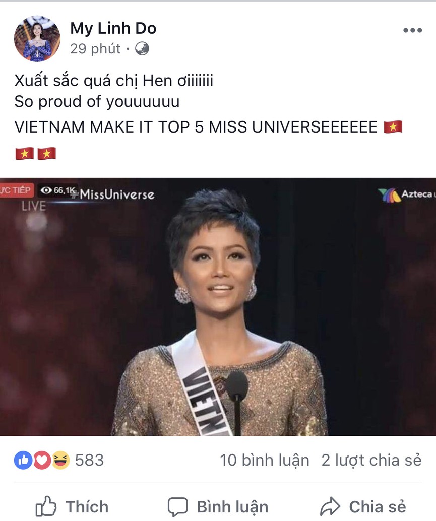 Dàn hoa hậu, á hậu 'sục sôi', đòi đi bão sau kỳ tích của H'Hen Niê - ảnh 3