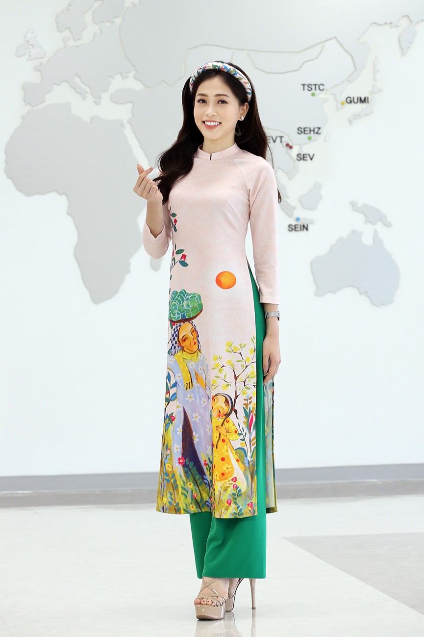 Á hậu Phương Nga, người đẹp Lê Thanh Tú 'đọ sắc' với áo dài khăn đóng - ảnh 3