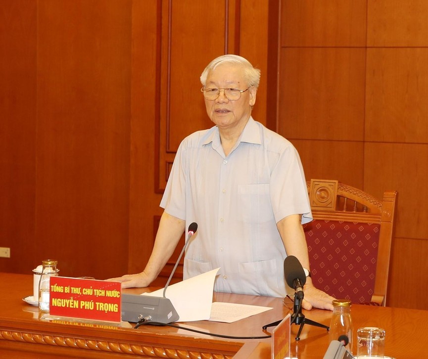 Tổng Bí thư, Chủ tịch nước chủ trì họp Tiểu ban Văn kiện Đại hội XIII của Đảng - ảnh 1