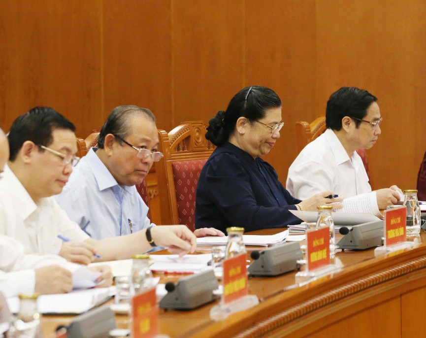 Tổng Bí thư, Chủ tịch nước chủ trì họp Tiểu ban Văn kiện Đại hội XIII của Đảng - ảnh 4