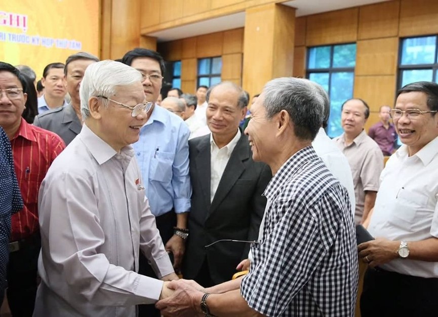 Tổng Bí thư, Chủ tịch nước tiếp xúc cử tri trước kỳ họp thứ 8, Quốc hội khóa XIV - ảnh 2
