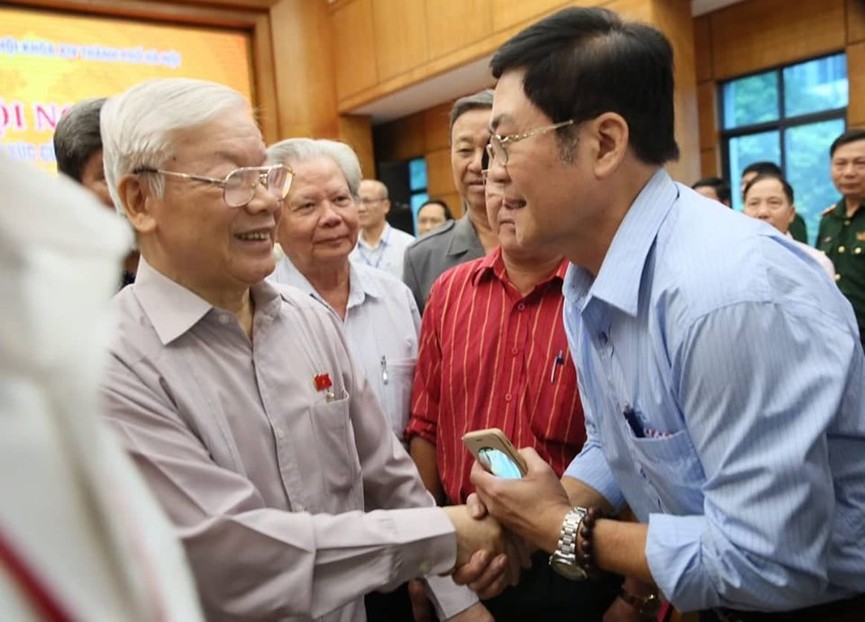 Tổng Bí thư, Chủ tịch nước tiếp xúc cử tri trước kỳ họp thứ 8, Quốc hội khóa XIV - ảnh 3