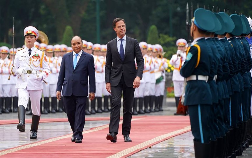 Toàn cảnh lễ đón Thủ tướng Hà Lan Mark Rutte thăm Việt Nam - ảnh 1