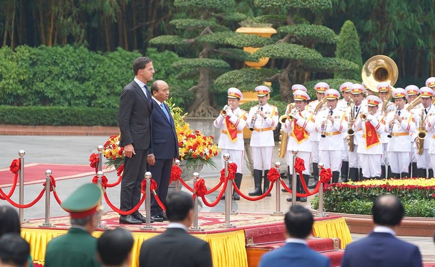 Toàn cảnh lễ đón Thủ tướng Hà Lan Mark Rutte thăm Việt Nam - ảnh 2