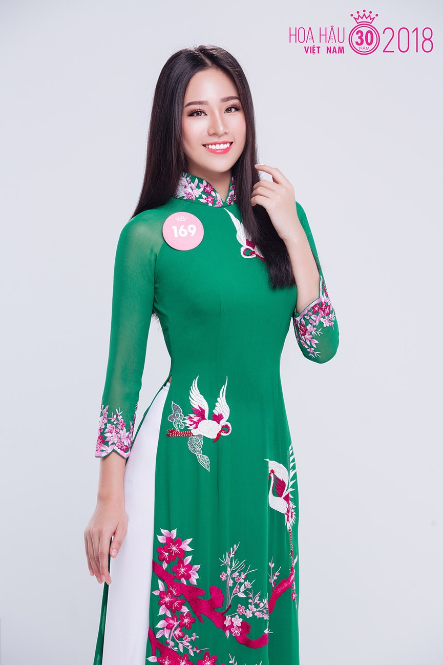 Thí sinh phía Bắc Hoa hậu Việt Nam quyến rũ với áo dài truyền thống - ảnh 16