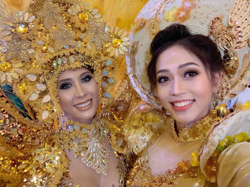 Phương Nga lộng lẫy trong hậu trường phần thi trang phục dân tộc - ảnh 11