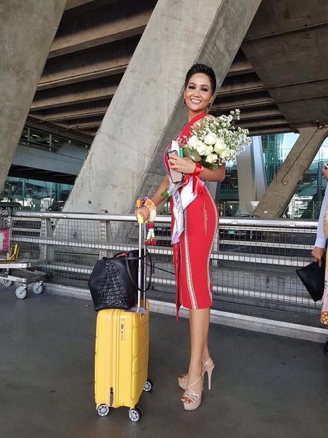 H'Hen Niê thần thái rạng rỡ đọ sắc thí sinh Miss Universe ở Thái Lan - ảnh 2