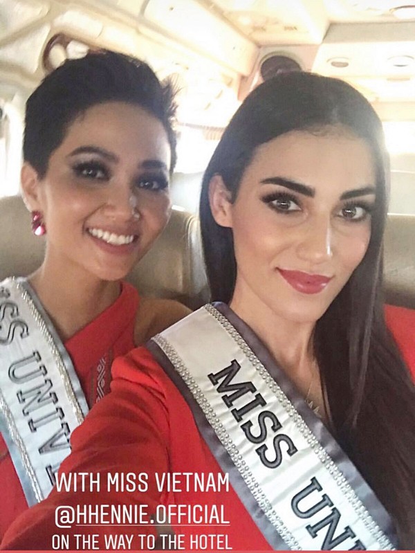 H'Hen Niê thần thái rạng rỡ đọ sắc thí sinh Miss Universe ở Thái Lan - ảnh 4
