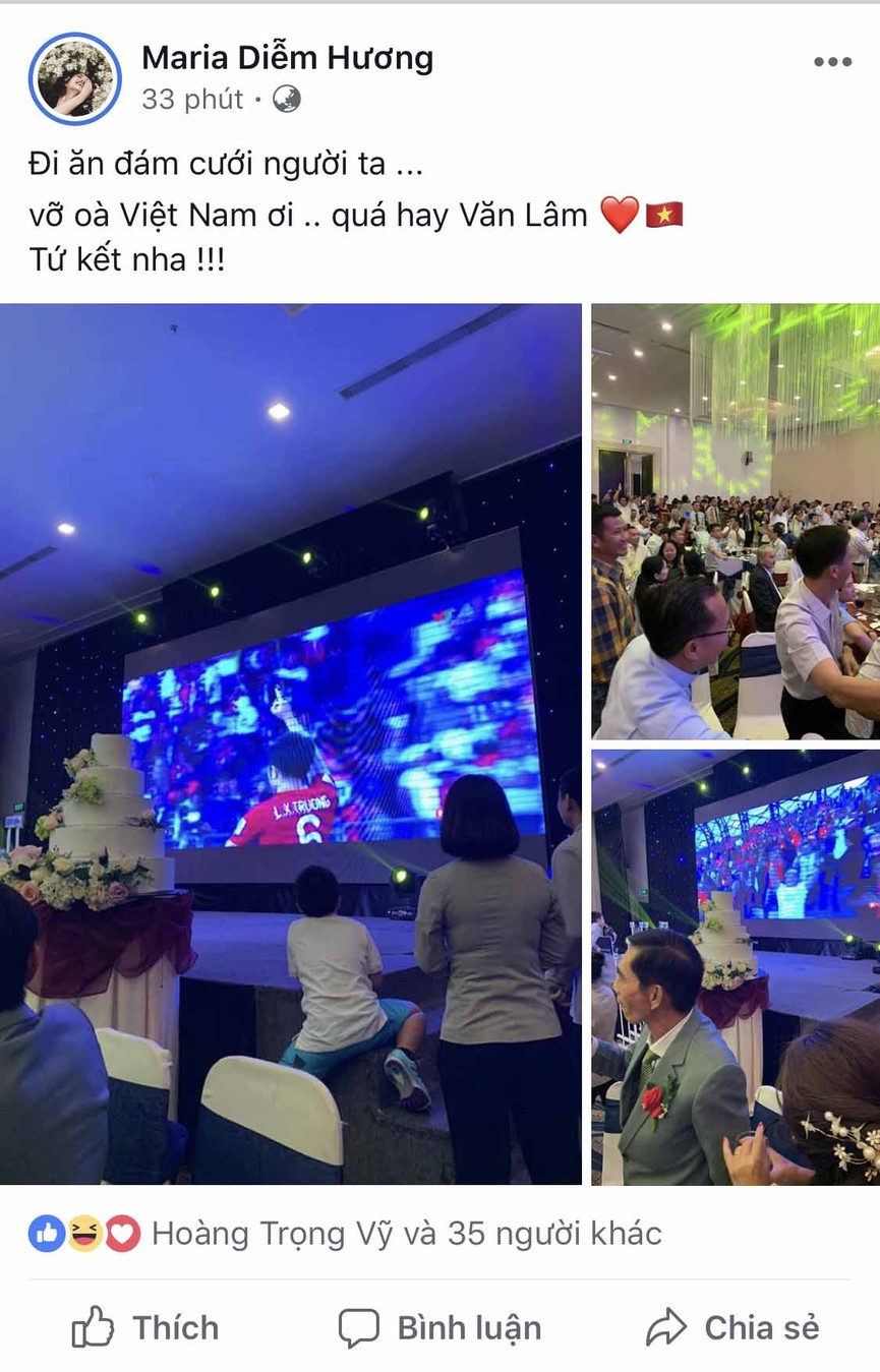 Dàn Hoa hậu, Á hậu đau tim, vỡ oà khi Việt Nam thắng Jordan - ảnh 5