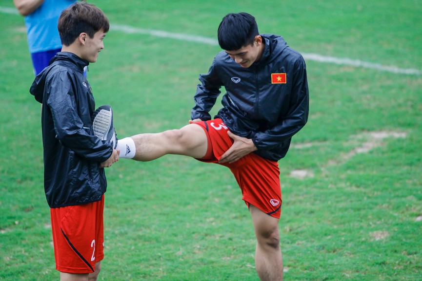 U23 Việt Nam vui cười trước đại chiến với U23 Thái Lan - ảnh 13