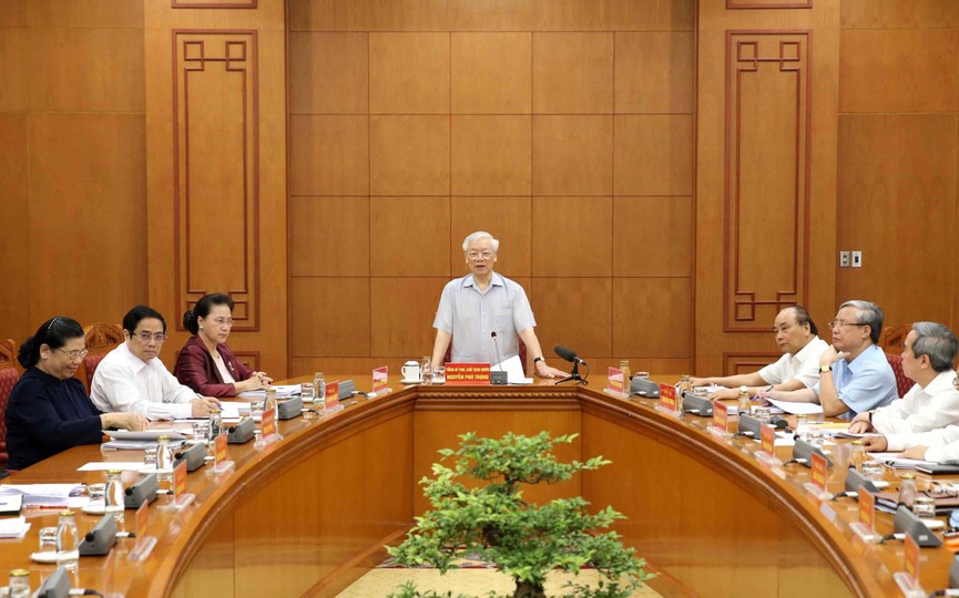 Tổng Bí thư, Chủ tịch nước chủ trì họp Tiểu ban Văn kiện Đại hội XIII của Đảng - ảnh 3