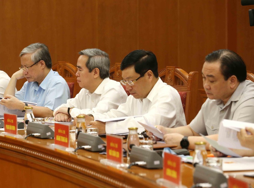 Tổng Bí thư, Chủ tịch nước chủ trì họp Tiểu ban Văn kiện Đại hội XIII của Đảng - ảnh 5