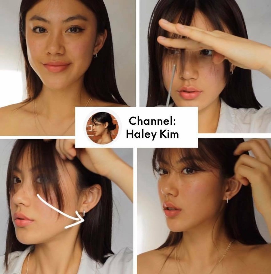 Cách cắt tóc mái tại nhà: Học các vlogger Hàn cách cắt tóc mái tại nhà mùa dịch - ảnh 1
