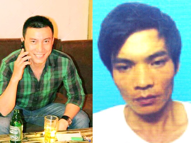 Di ảnh của nạn nhân Vỹ trên trang facebook cá nhân (ảnh trái) và nghi phạm giết người Đặng Văn Cường (ảnh phải)