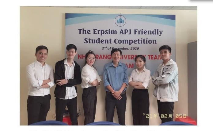 Đội tuyển trường ĐH Nha Trang lọt Top 10 giải ERPsim toàn cầu 