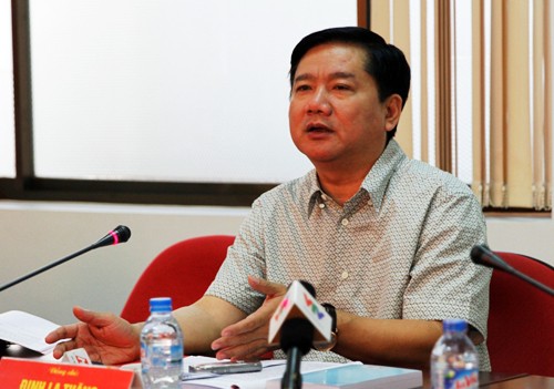 Ủy viên Bộ Chính trị, Bí thư Thành ủy TP HCM Đinh La Thăng. Ảnh: C.T
