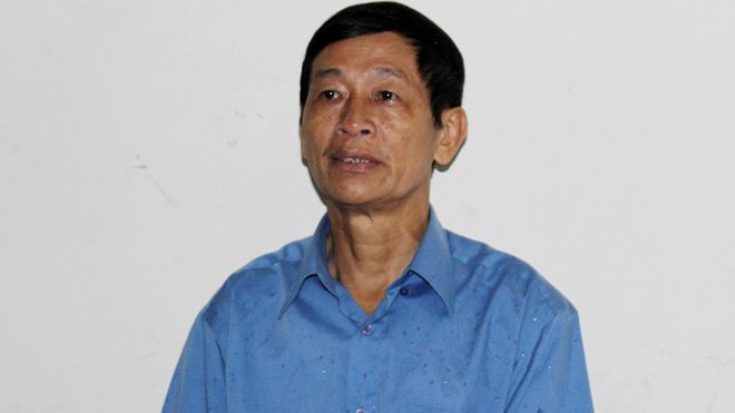 Nguyễn Văn Huy tại cơ quan công an