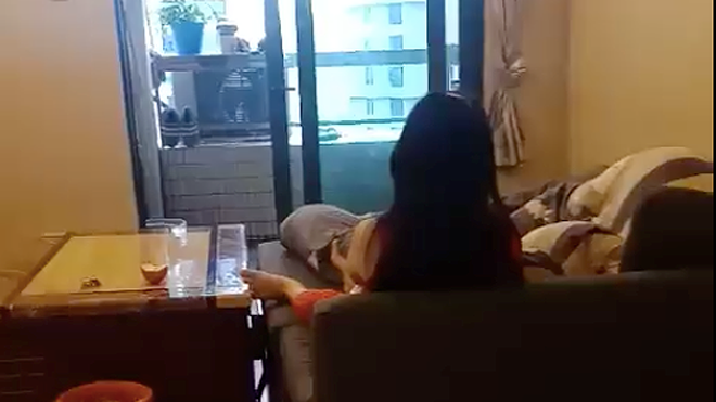 Nơi ở của các bà bầu mang thai hộ tại Quảng Châu (Trung Quốc, ảnh cắt từ video). Ảnh: Quỳnh Nga