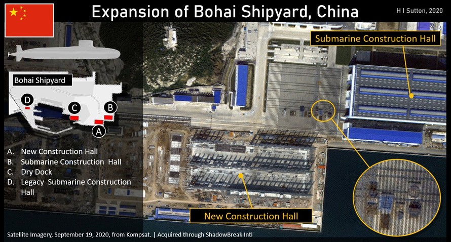 Nhà máy đóng tàu Bột Hải của Trung Quốc