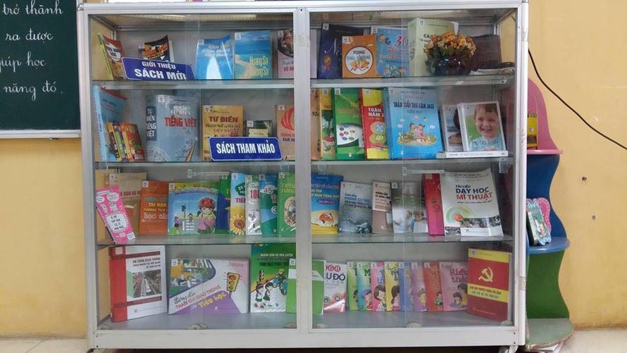 Một góc thư viện sách của một trường tiểu học ở Hà Nội. Ảnh: Đỗ Hợp