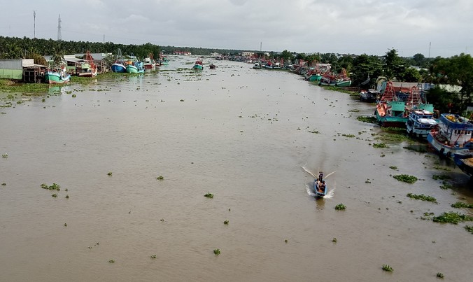 Sông Cái Bé thuộc xã Bình An (Châu Thành, Kiên Giang). Ảnh: Hòa Hội.